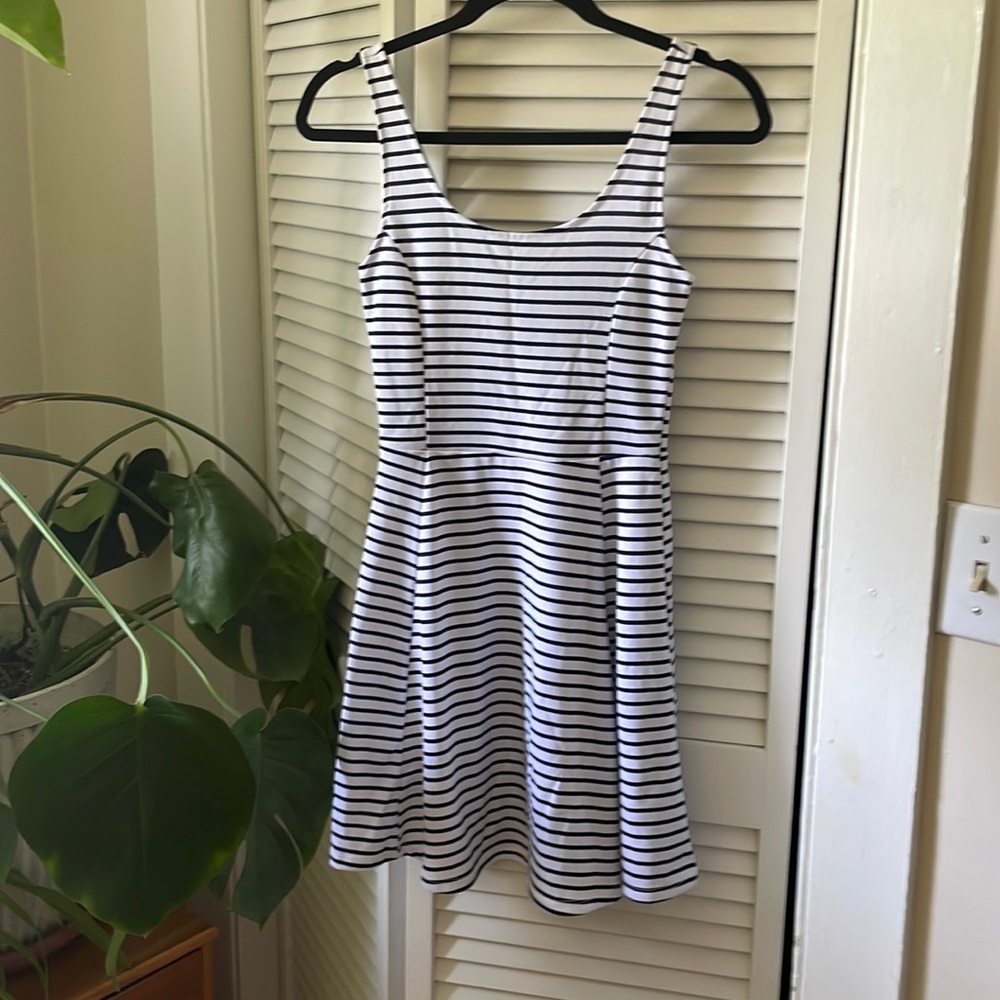 H&M sleeveless, striped mini dress, size 0/XS